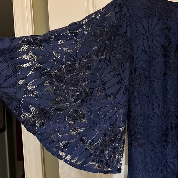 Lilly Pulitzer navy lace jumpsuit romper 16 gorgeous party formal - Picture 2 of 6